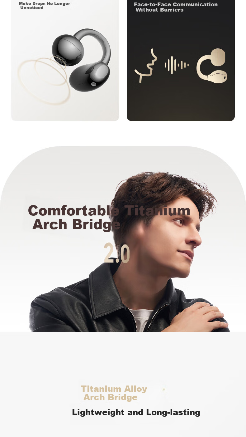 HONOR HONOR Choice Clip-On Earphones 2 Pro Wireless Bluetooth Earphones Sports Running Clip Long Battery Life High-Quality Call Noise Cancellation Gift Set with Protective Case 4