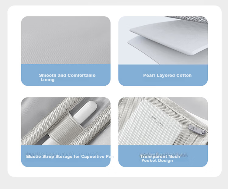 Biyoumei iPad Tablet Inner Sleeve Case for iPad Air Keyboard Protective Storage Bag 5