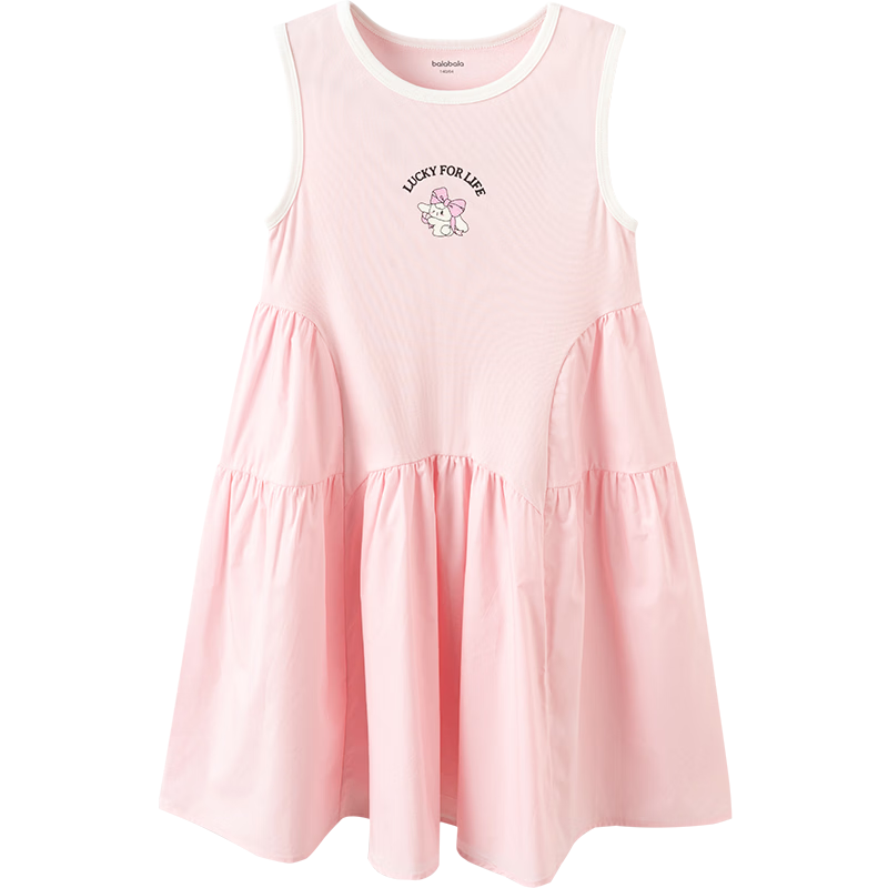 Balabala [balaOne] Girls' Dress Children's Sleeveless Vest Dress Summer 2026