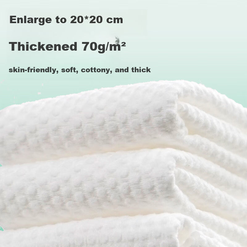 COTTON SHOOTS Cotton Facial Wipes 108 Sheets*3 Packs 100% Cotton Soft Towels Disposable Box 20*20CM