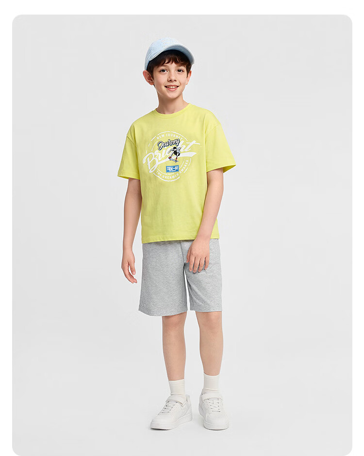 Balabala Boys' Short Sleeve Set Kids' Two-Piece Quick-Dry Comfortable T-Shirt and Pants 2026 New Summer Collection 18