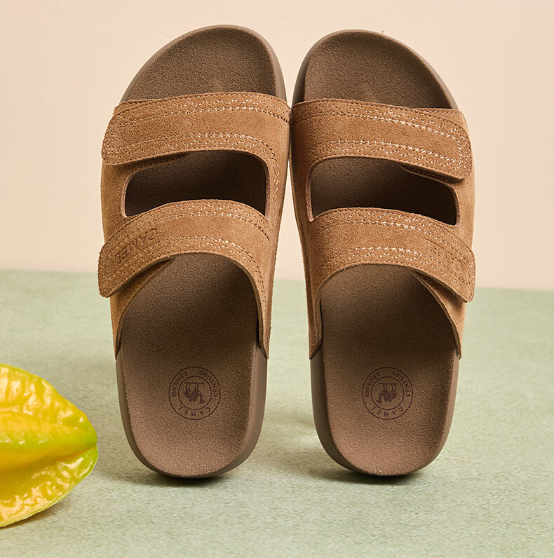 CAMEL Women's Casual Double Strap Sandals L26M504056 Coffee Color Size 37 11