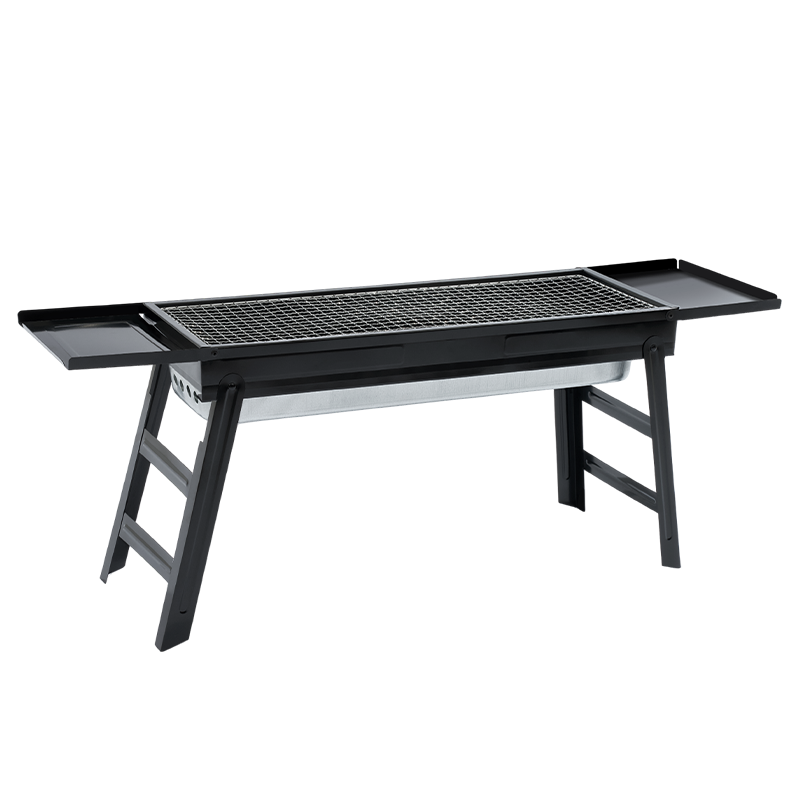 Suncojia Barbecue Grill Long Charcoal Skewer Rack Outdoor Lamb Kebab Grill Charcoal BBQ Stove