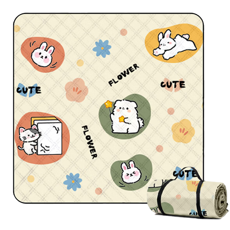 BeiJiLang Picnic Mat Outdoor Camping Thickened Washable Moisture-Proof Tent Mat Beach Lawn Mat Ground Mat
