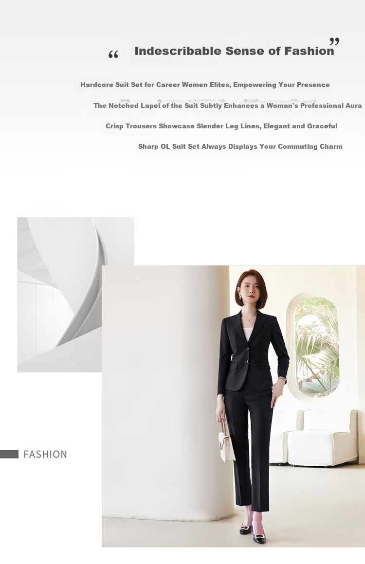 ROMON Women's Blazer Suit Professional Business Workwear Casual Korean Style High-End Jacket 2