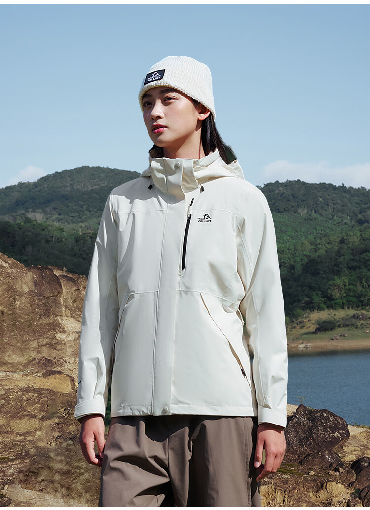 Pelliot Mountain Classic 3.0 3-in-1 Waterproof Jacket Spring Autumn Unisex Warm Coat 125301055 Purple L 15
