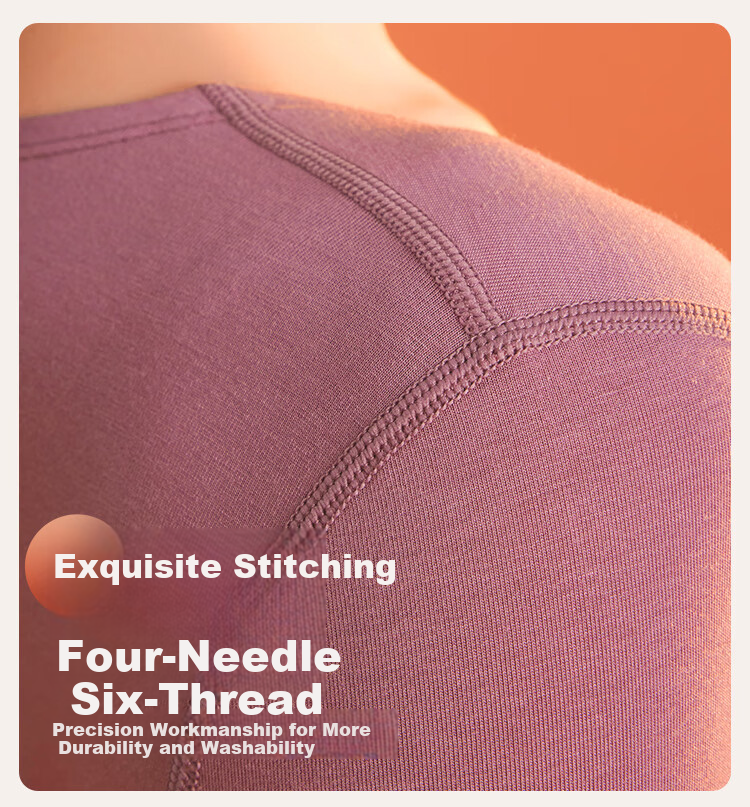 Ordifen Modal Crew Neck Autumn Shirt Women's Thermal Underwear Antibacterial Heat Retaining Cotton Sweater Black L 9