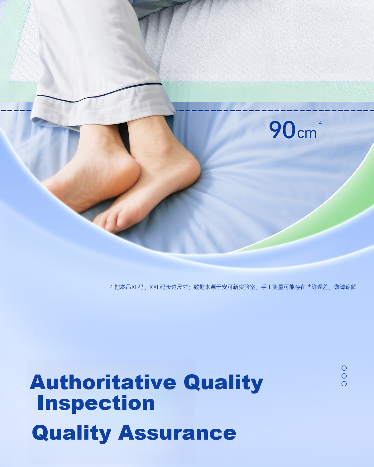 Ankexin Upgraded Thickened Non-Slip Washable Adult Incontinence Pad Breathable Care Mat 100*150cm 15