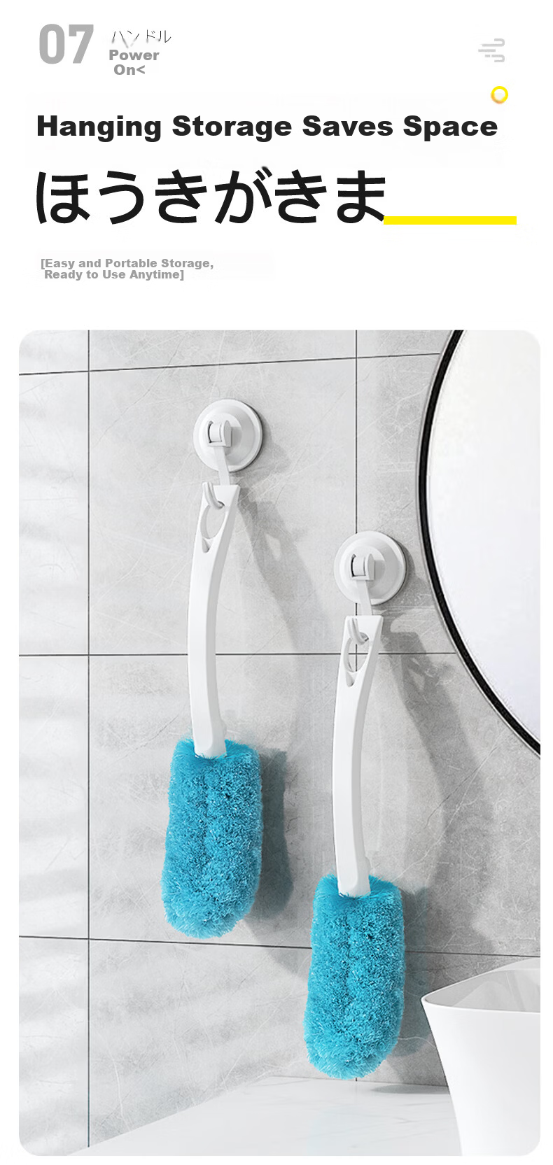 CONDOR Japanese Soft Bristle Shoe Brush Household Clothing Cleaning Brush Soft Bristle Multi-Function Long Handle Shoe Cleaning Tool 14