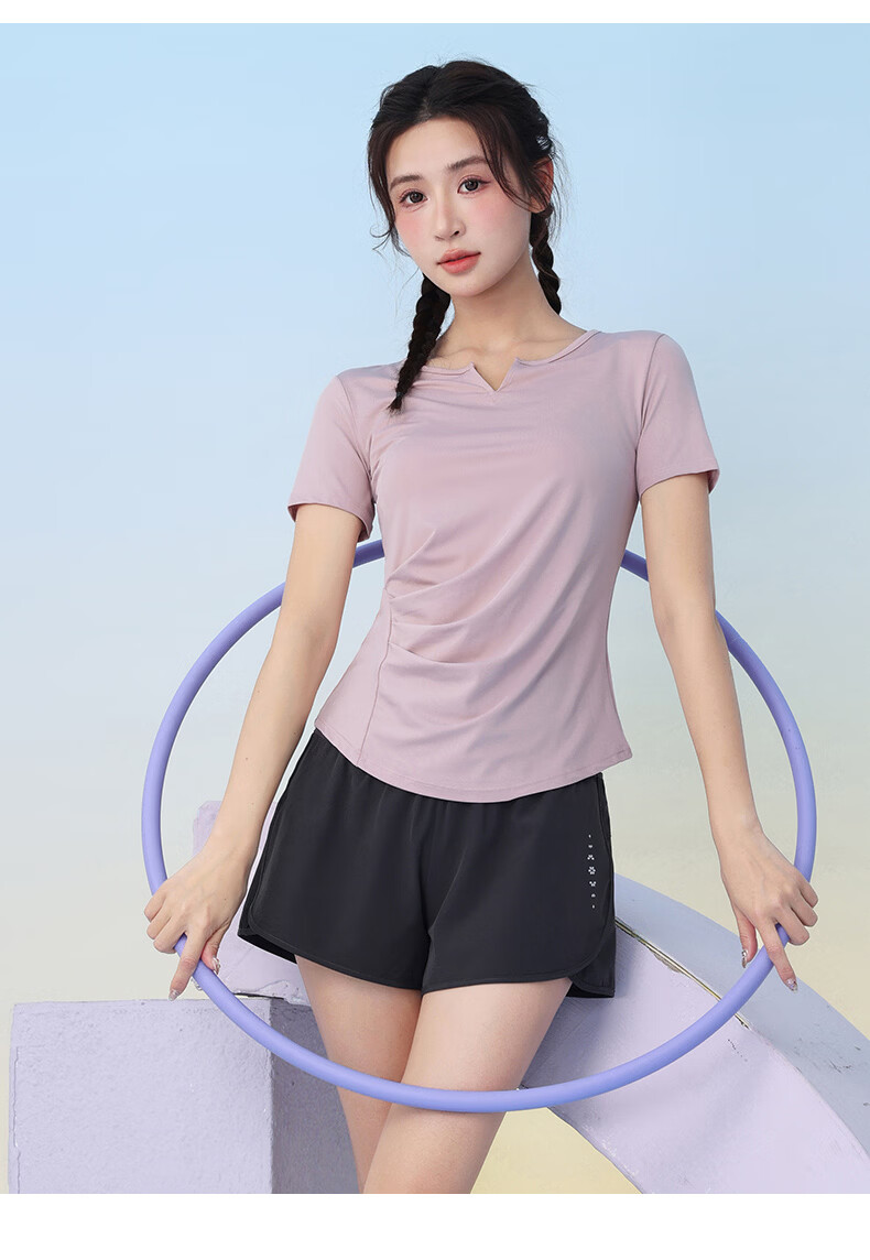 Baisirong Women's Outdoor Cycling Jersey Professional Running Sports Set Four-Season Lightweight Breathable Quick-Dry Fitness Training Yoga Wear 13