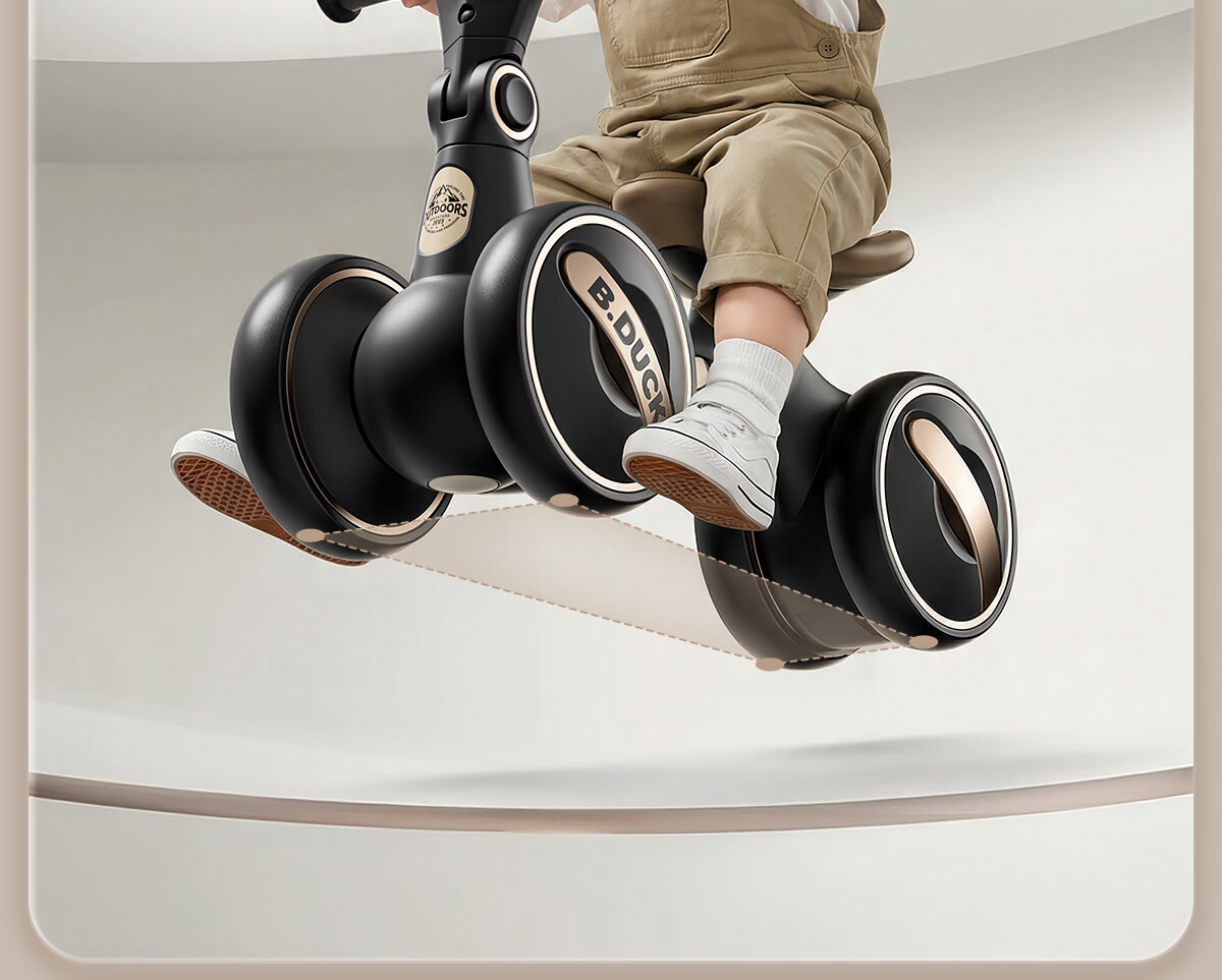 Lede Children's Balance Bike, Toy for Boys And Girls Aged 1-2 Years Old, Birthday Gift, First Meeting Present, Four-Wheel Gliding Scooter 10