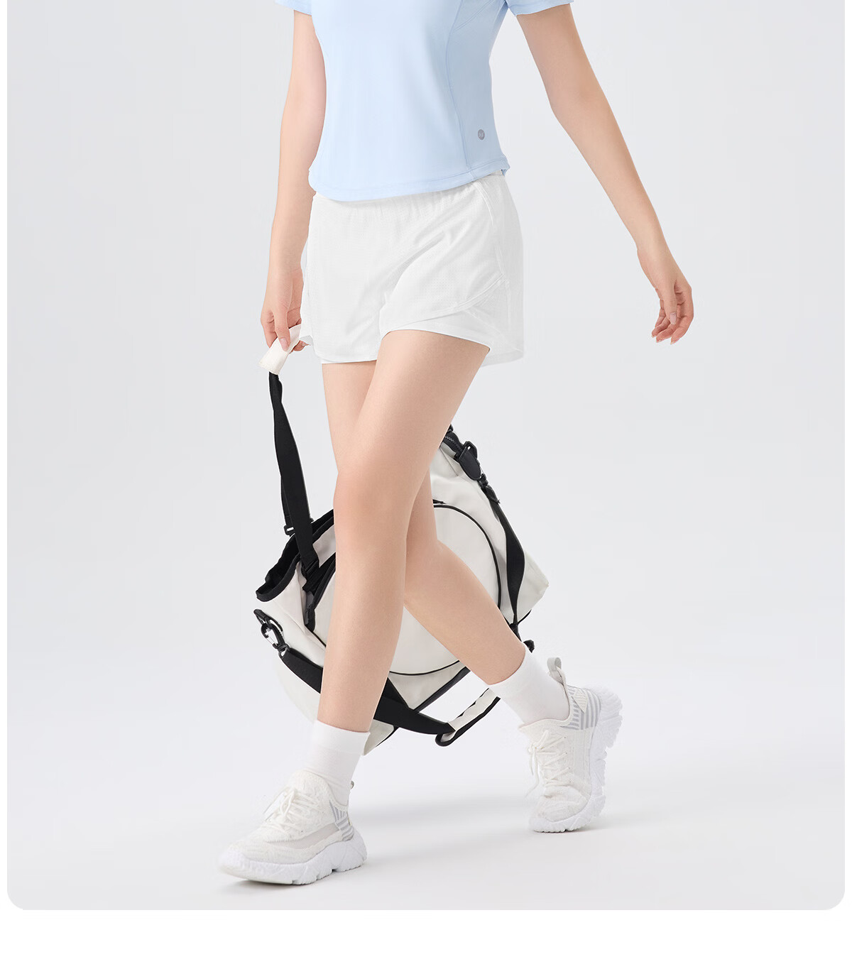 361° Women's Sports Shorts Summer New Anti-Exposure Yoga Fake Two-Piece Fitness Running Shorts 14