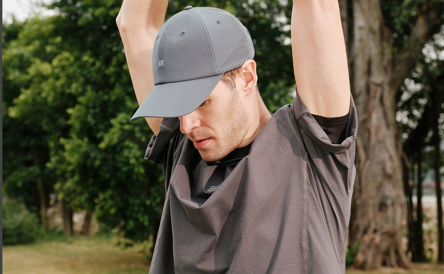 FANCET Men's Baseball Cap Spring Summer Breathable Lightweight Outdoor Casual Water-Resistant Sports Fashion Simple Duckbill Hat 18