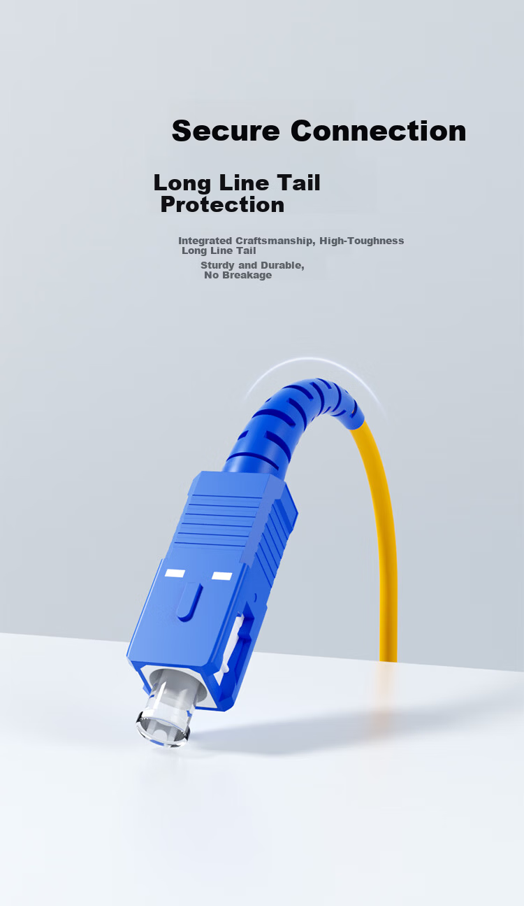 ZLEUE Fiber Optic Patch Cable, Engineering Telecom Grade SC-SC (UPC), Single Mode Single Core, Low Smoke Zero Halogen Environmentally Friendly Home Installation Fiber Optic Cable, Transceiver Pigtail, 10 Meters, Q0-SCSC10 9