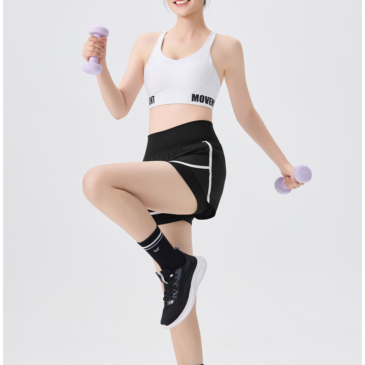 361° Women's Sports Shorts Summer New Anti-Exposure Yoga Fake Two-Piece Fitness Running Shorts 6