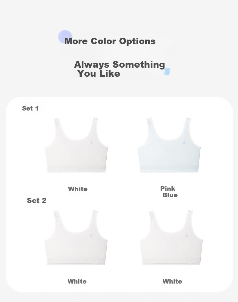 Jiusuiban 80S Modal Children's Underwear, Girls' Bra for Ages 8-10, Student School Uniform, Anti-Nipple Protrusion, Mid-Length Camisole 13