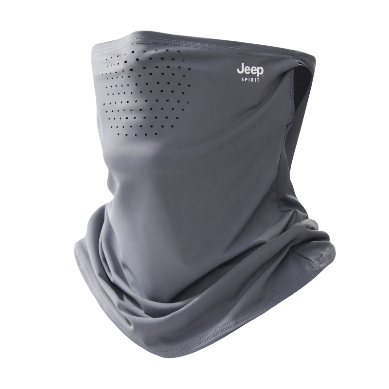 JEEP SPIRIT Men's Full Face Sun Protection Mask Summer 2026 New Women's UV Protection Breathable Face Mask KZ00105 Black