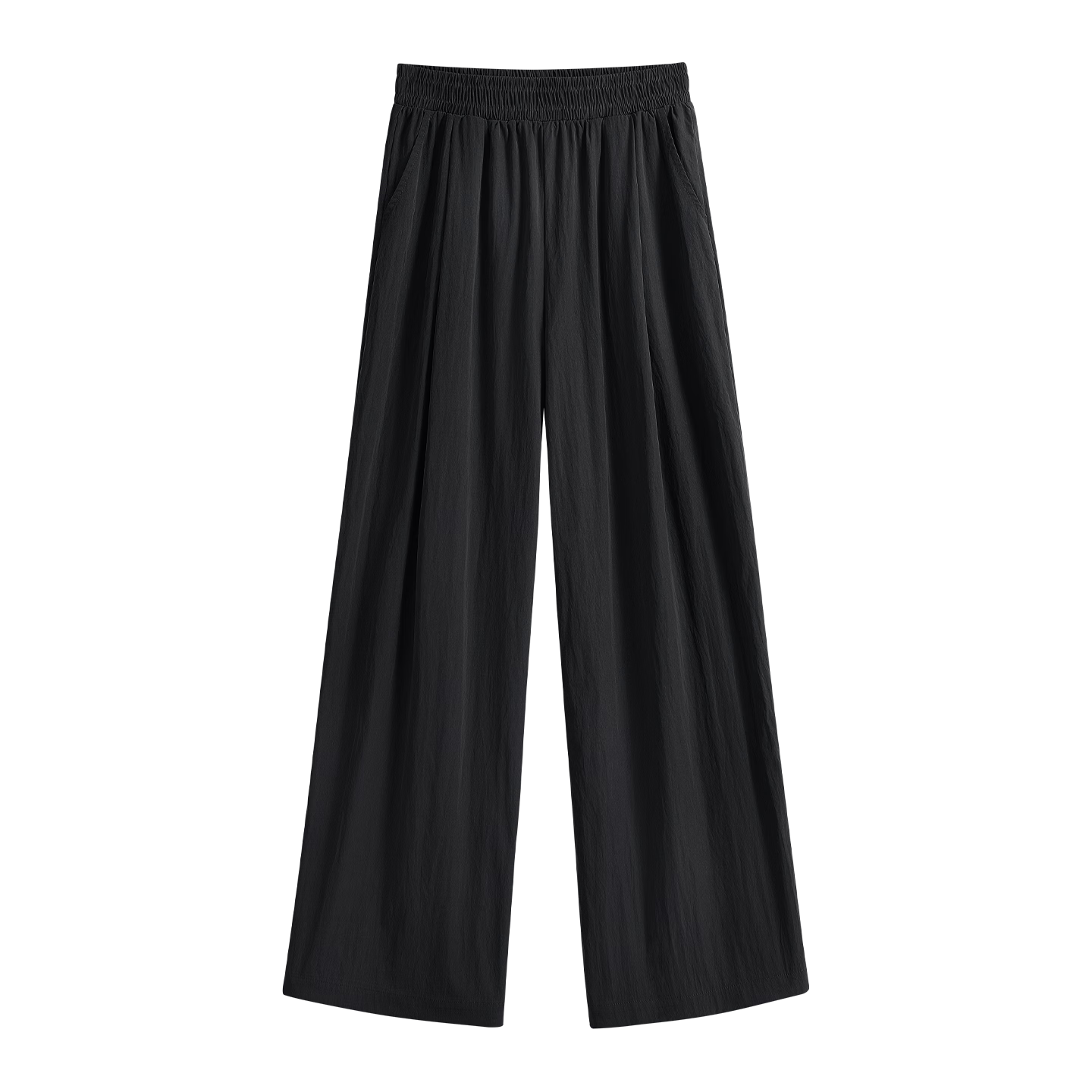 MINISO Women's Wide-Leg Pants Summer Thin 2026 New Popular Draped Casual Long Straight Pants Petite Yamamoto Style