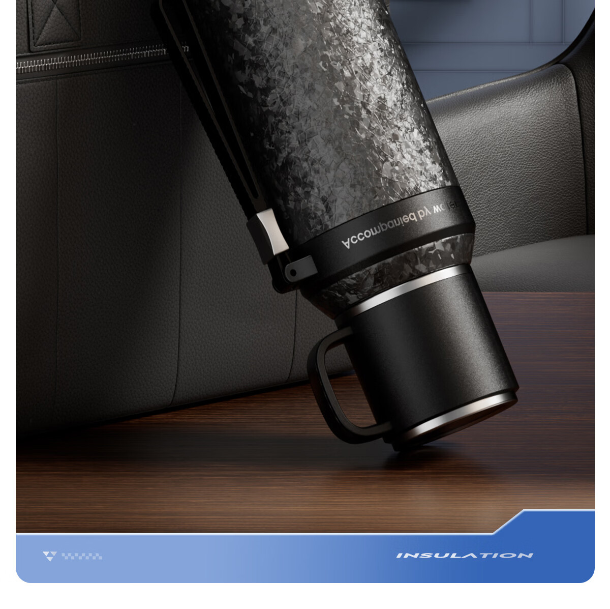 NRMEi Insulated Large Capacity Men's Tea Separation Titanium Coated Inner Liner Portable Car Office Water Bottle 19