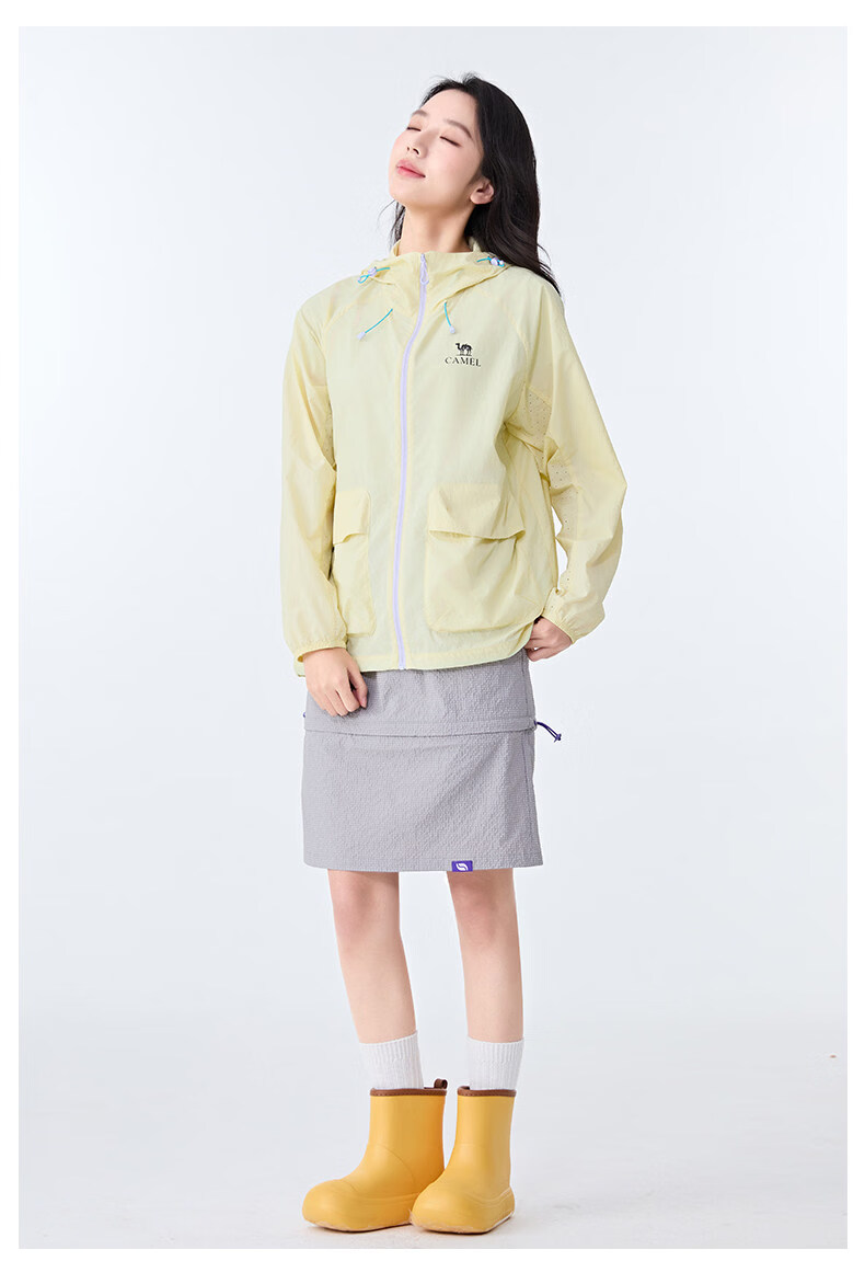 CAMEL Outdoor Sun Protection Jacket 26 Spring Summer New Unisex Water-Repellent Loose Thin Breathable Sunproof Coat 9002 11