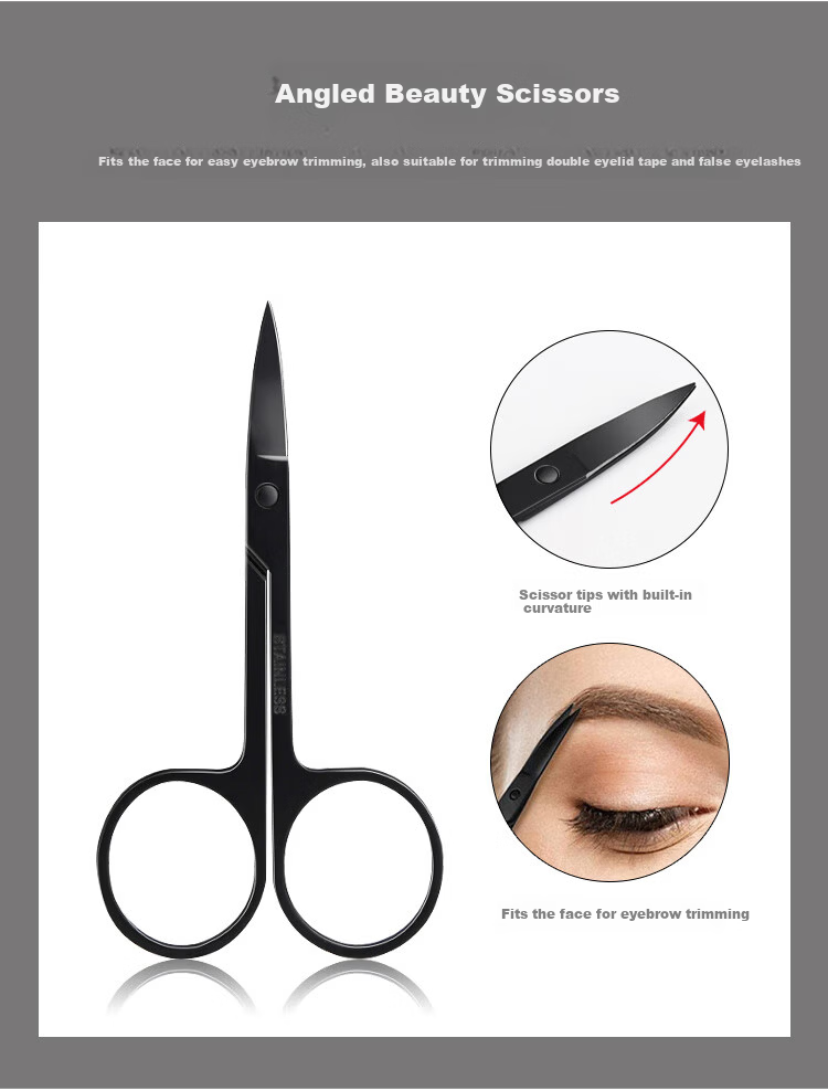 UPLUS 9-Piece Eyebrow Shaping Kit Beginner Eyebrow Razor Set Eyebrow Trimmer Makeup Scissors for Men and Women 9