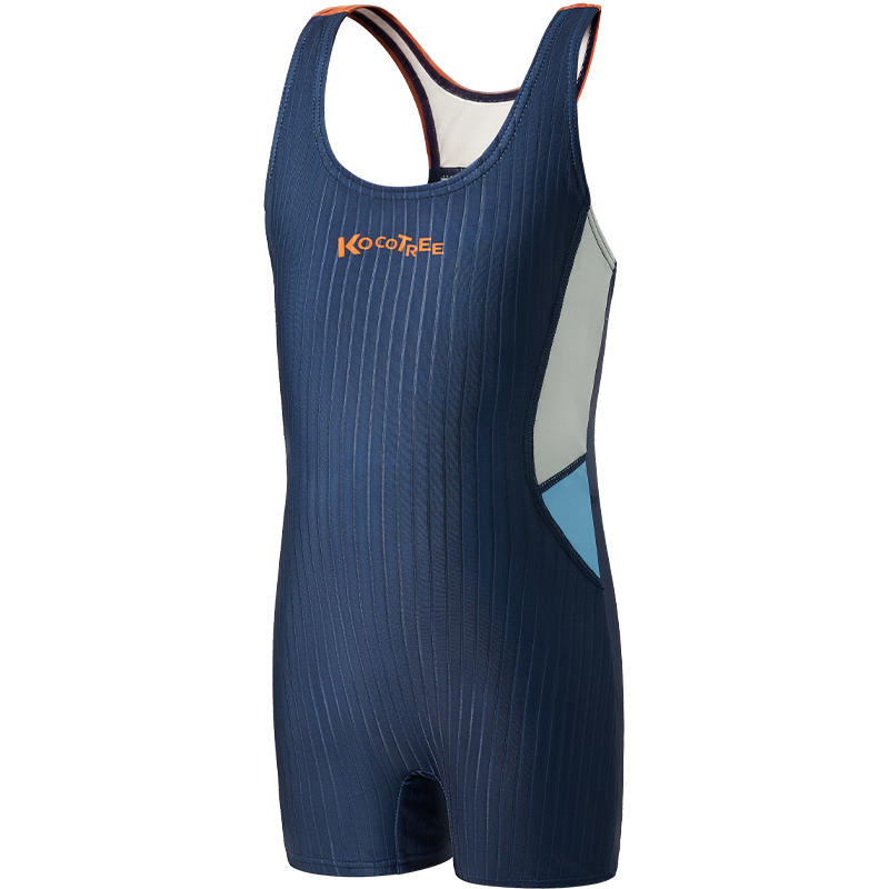 Kocotree KK Tree Kids Girls Professional Training Swimwear Drag-Reducing Speed-Enhancing One-Piece Square-Leg Vest Racing Sports Swimsuit