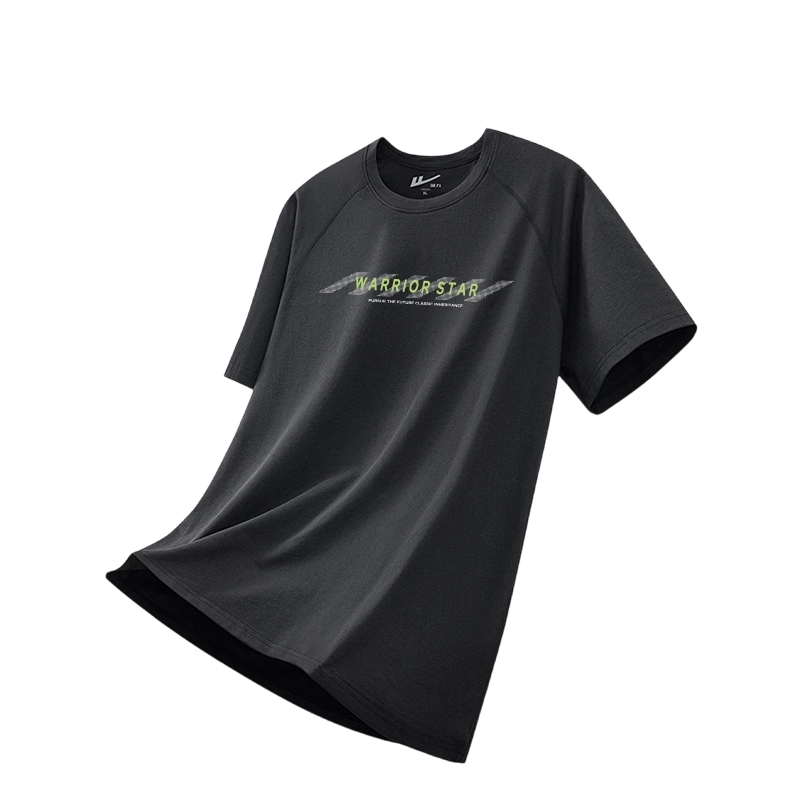 Warrior Men's Cotton Feel Casual Short Sleeve T-Shirt Loose Fit Crew Neck Sports Fitness Summer Top