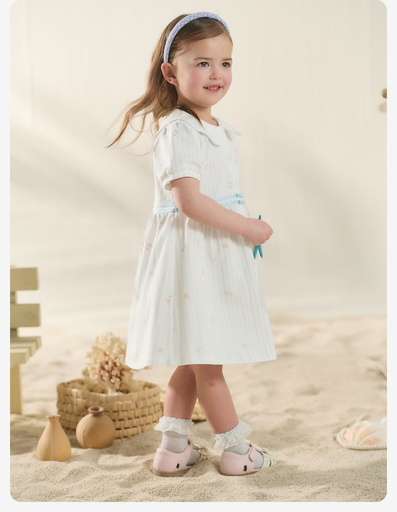 DAVE & BELLA Kids Knit Dress Summer Girls Baby Stylish Lightweight Casual Dress 11