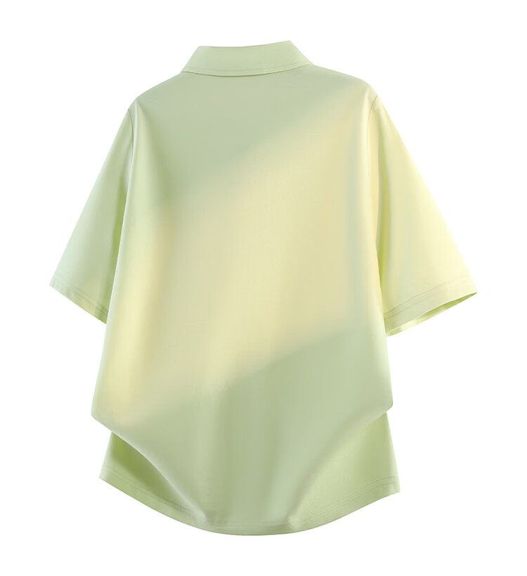 TUCANO Women's Short Sleeve Seagull Collar Polo Shirt Business Casual Versatile Commuter Base Layer Top White 3XL 13