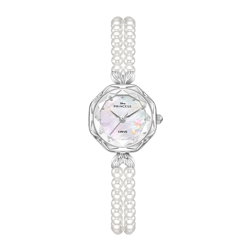 Disney Luxury Pearl Women's Watch Gift for Girlfriend and Best Friend Birthday Elegant and Sophisticated