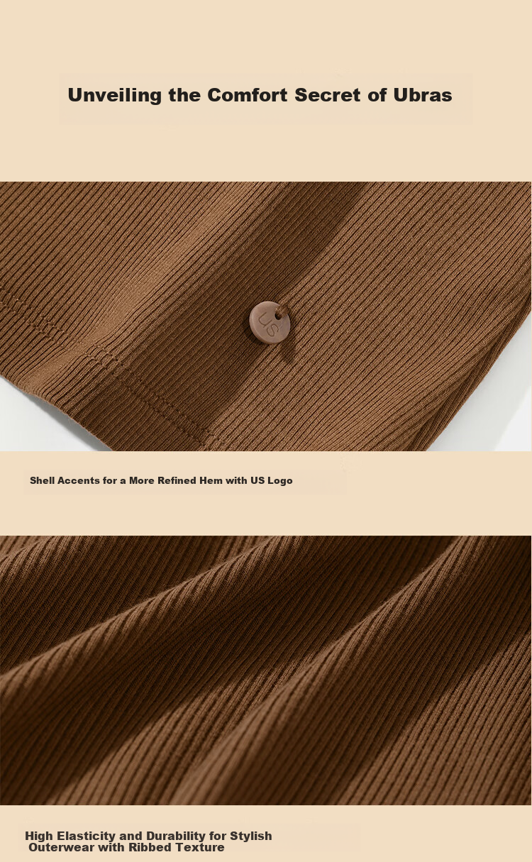 Ubras Yu Shuxin Style Down and Silk Blend Wool Base Layer Women's Early Spring Hazelnut Mousse M 10