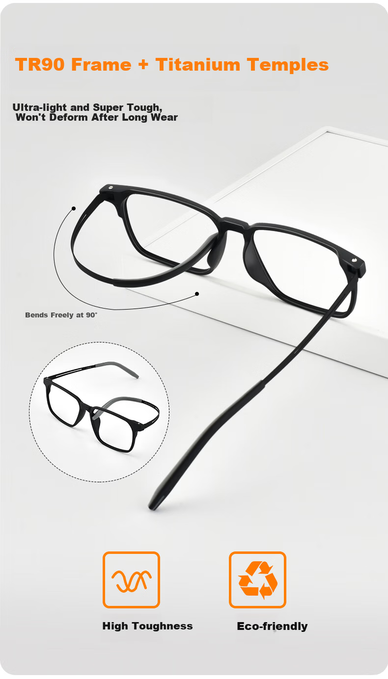 Gameking Blue Light Blocking Glasses Unisex Anti-Radiation Non-Prescription Frame for Phone Computer Gaming 019 Black 6