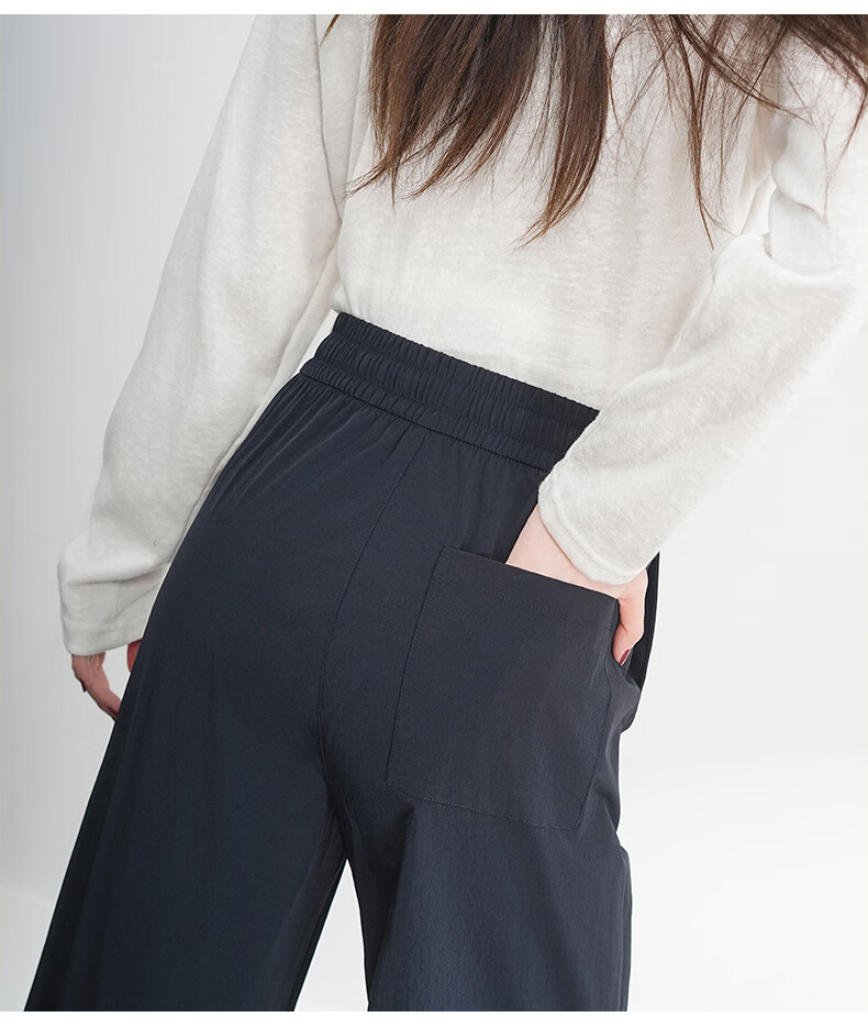 Borui Summer Lightweight Work Pants for Women 2026 New Quick-Dry Straight Casual Pants American Paratrooper Style 11