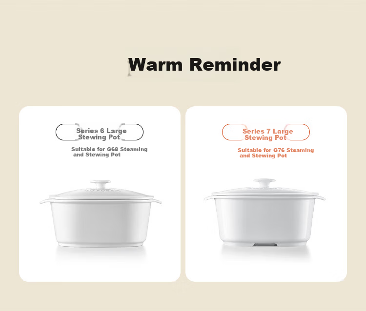 Buydeem Ceramic Large Stew Pot 2L Ceramic Steaming Bowl Soup Pot Household Tableware Microwave Bowl Steaming Stew Pot Compatible with Electric Oven Pear Blossom White Accessories 1