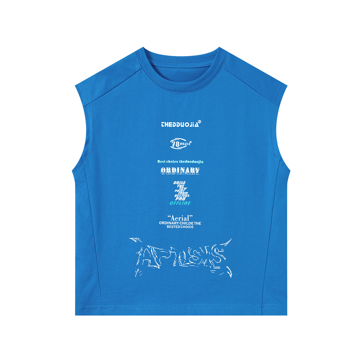 Duoduo Boys Sleeveless Vest 2026 Summer Kids Breathable Soft Cotton Cool Sports T-Shirt