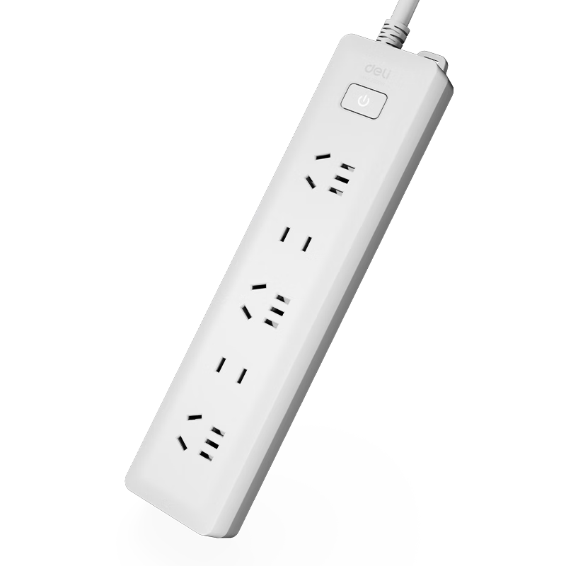 Deli 3C Certified National Standard Safe Power Strip, Power Bar/power Cord/power Board/power Strip/power Extension Cord, Master Switch, Child Safety Lock, 5 Outlets 2 Meters, 18252