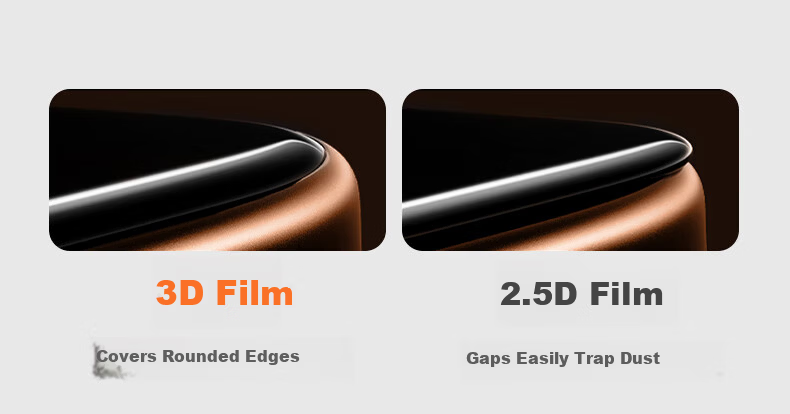 Smorss 3D Curved Original Feel Film for iPhone 17/16 Pro Composite Ceramic Screen Protector Ultra-Thin HD Anti-Fingerprint Explosion-Proof Film 6