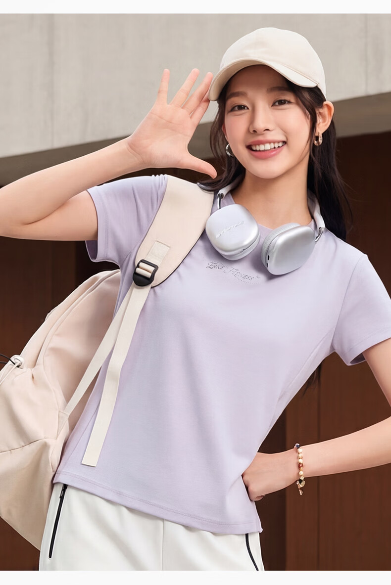 Erke Women's Crew Neck Short Sleeve Knit Shirt Summer Ice-Feel Sports T-Shirt Casual Soft Skin-Friendly Top 12