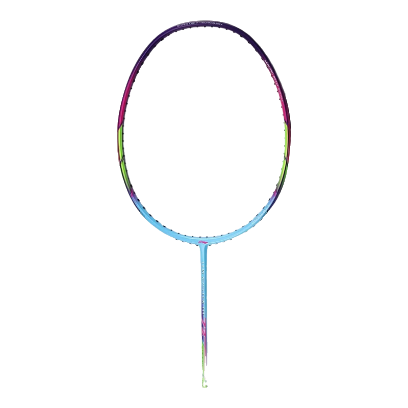 Li-Ning Badminton Racket Storm 72 Full Carbon High Weight WS72 Ultra-Light 6U Sky Blue Single Racket AYPT431-6