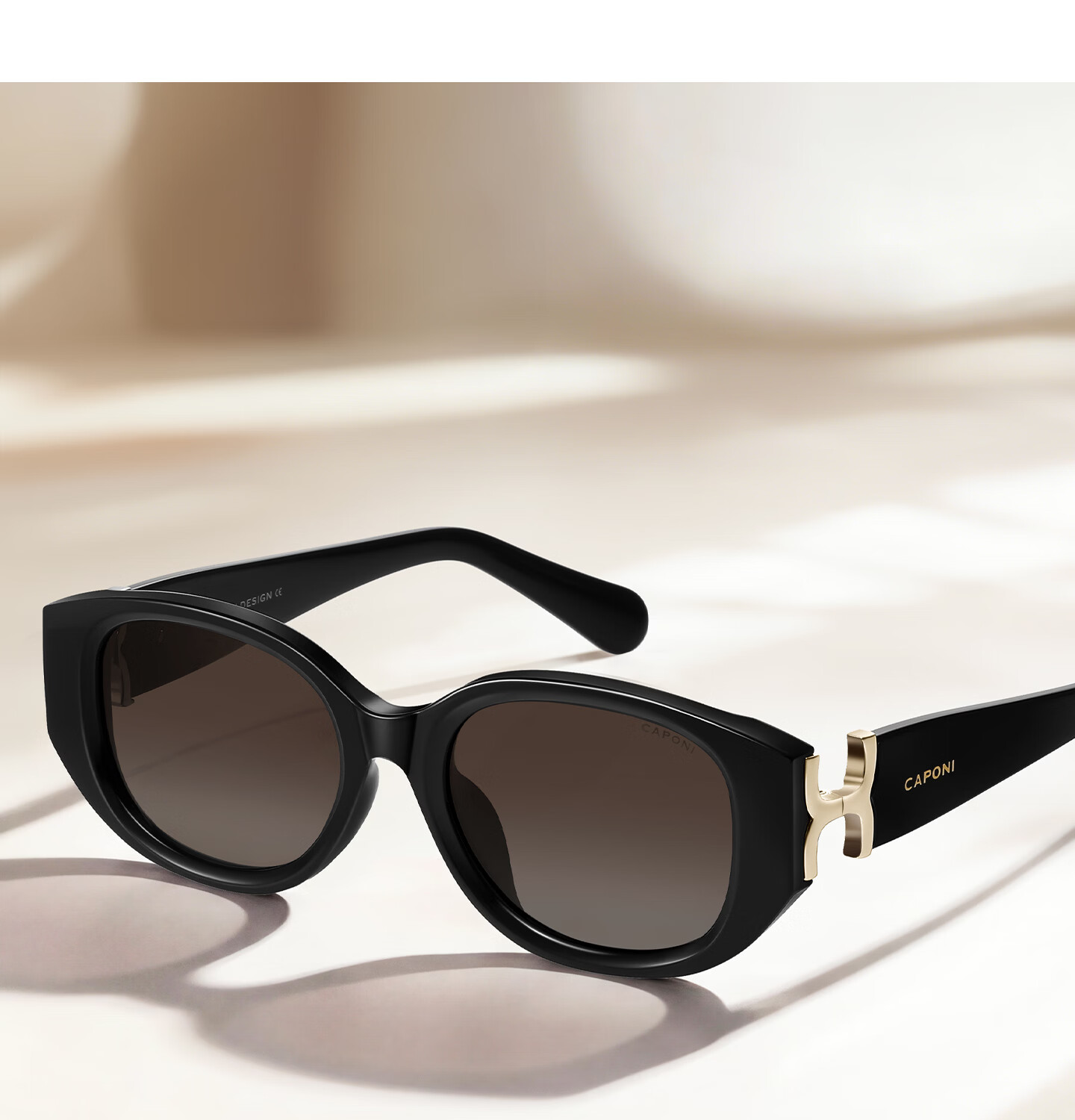 CAPONI Cat Eye Polarized Sunglasses for Women 2026 New Vintage UV Protection Sun Glasses Driving Slim Face 7