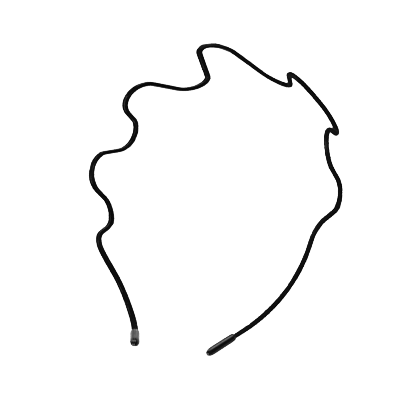 M2KA Women's Irregular Wavy Soft Velvet Headband Non-Slip Invisible Comfortable Hair Hoop Hair Clip