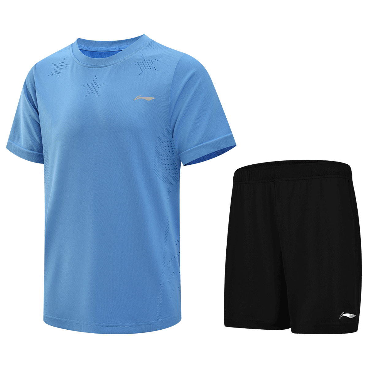 LI-NING Table Tennis Sports Set Unisex Running Short Sleeve Badminton Sportswear Comfortable Quick-Dry Fitness Training Clothes