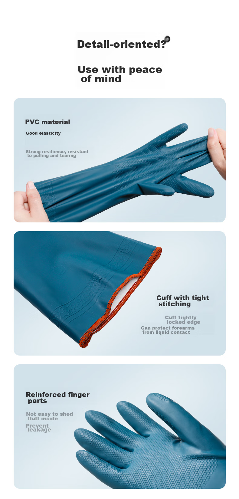 MARYYA Fleece-Lined Dishwashing Gloves, 1 Pair, One Size Fits All, Extended Length 32cm, Winter Warmth, Thickened, Wear-Resistant, for Kitchen, Housework, Cleaning, And Laundry 8