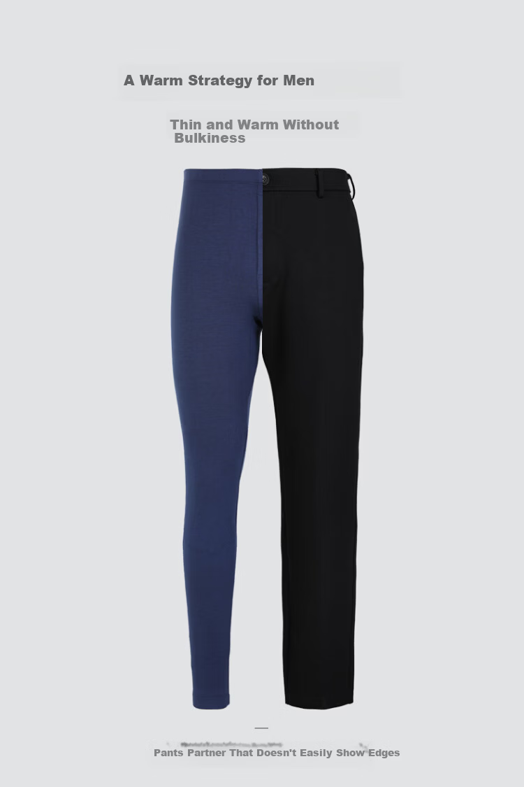 Pierre Cardin Men's Thermal Slim Fit Base Layer Pants 10-Level Antibacterial Autumn Winter Underwear High Elasticity Long Johns 9