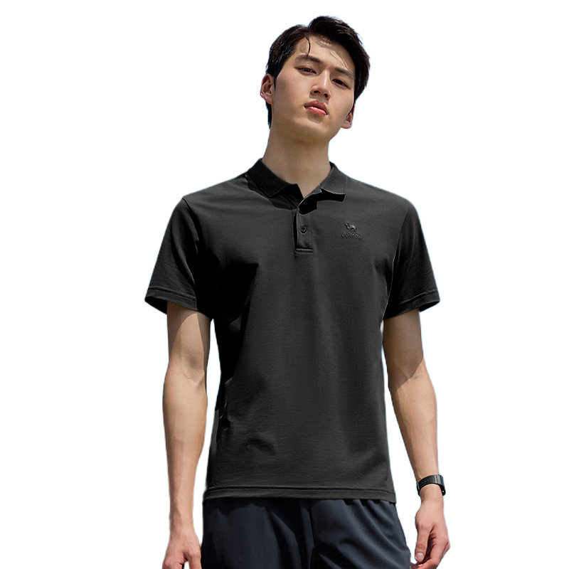 CAMEL Men's Polo Shirt Summer New Business Casual Short Sleeve Breathable Quick-Dry Sports Ice Silk T-Shirt