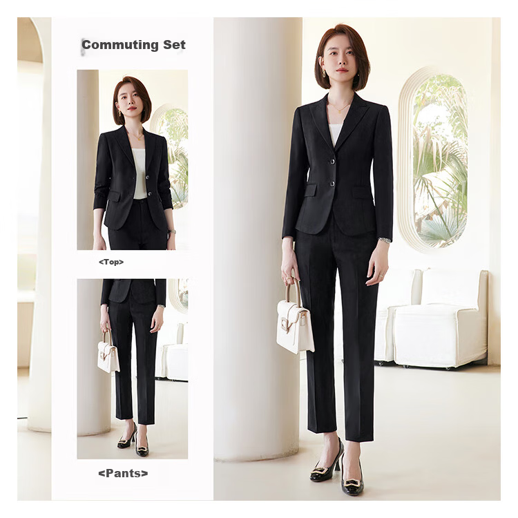 ROMON Women's Blazer Suit Professional Business Workwear Casual Korean Style High-End Jacket 14