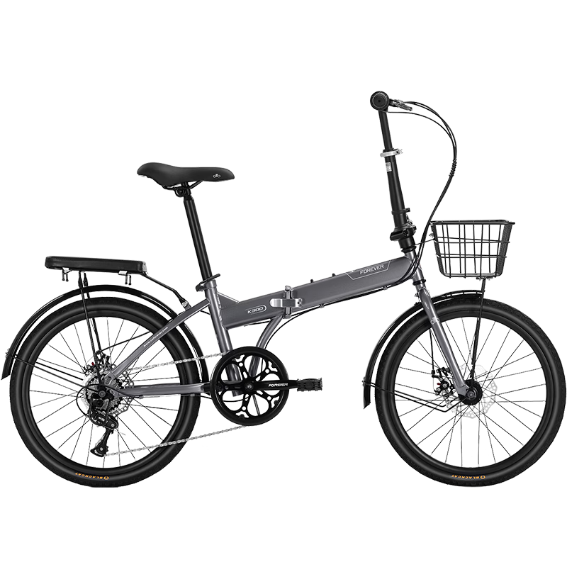 Forever City Folding Bicycle for Men and Women Adults Teenagers Students Urban Commuting Outdoor Leisure Bike