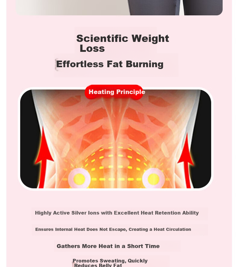 361° Sweat Waist Support Silver Ion Fat Burning Abdomen Slimming Shaping Waist Trainer Running Fitness Summer Belly Slimming Device 6