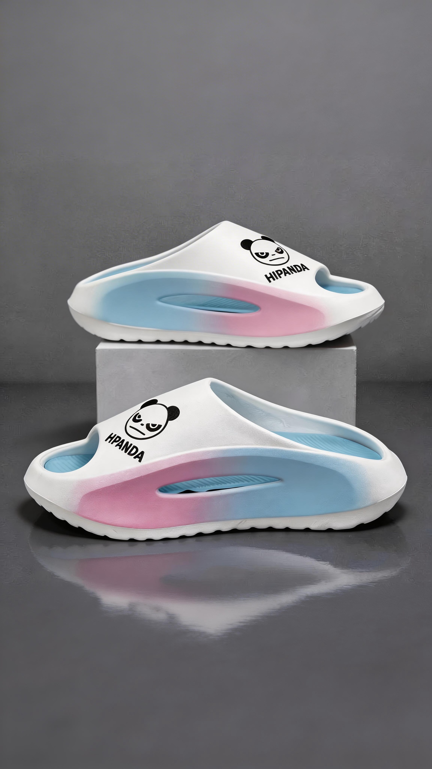 HIPANDA Men's EVA Outdoor Slippers Summer Sports Height Increasing Thick Sole Soft Non-Slip Women's Sandals 8