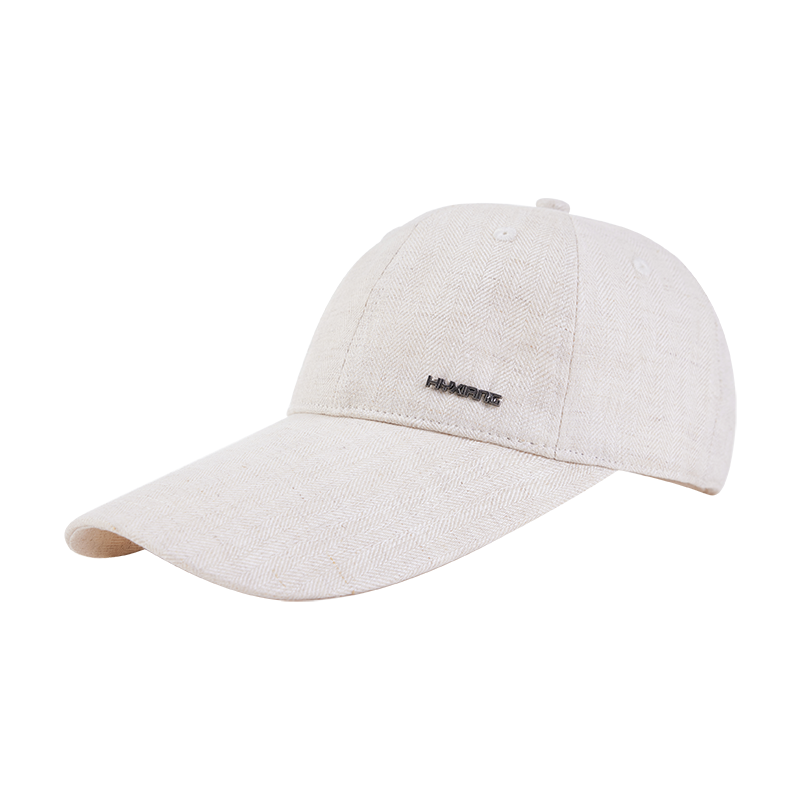 Hengyuanxiang Linen Baseball Cap Men's Summer Thin Breathable Sunshade Long Brim Large Head Circumference Dad Duckbill Hat Father's Day Gift